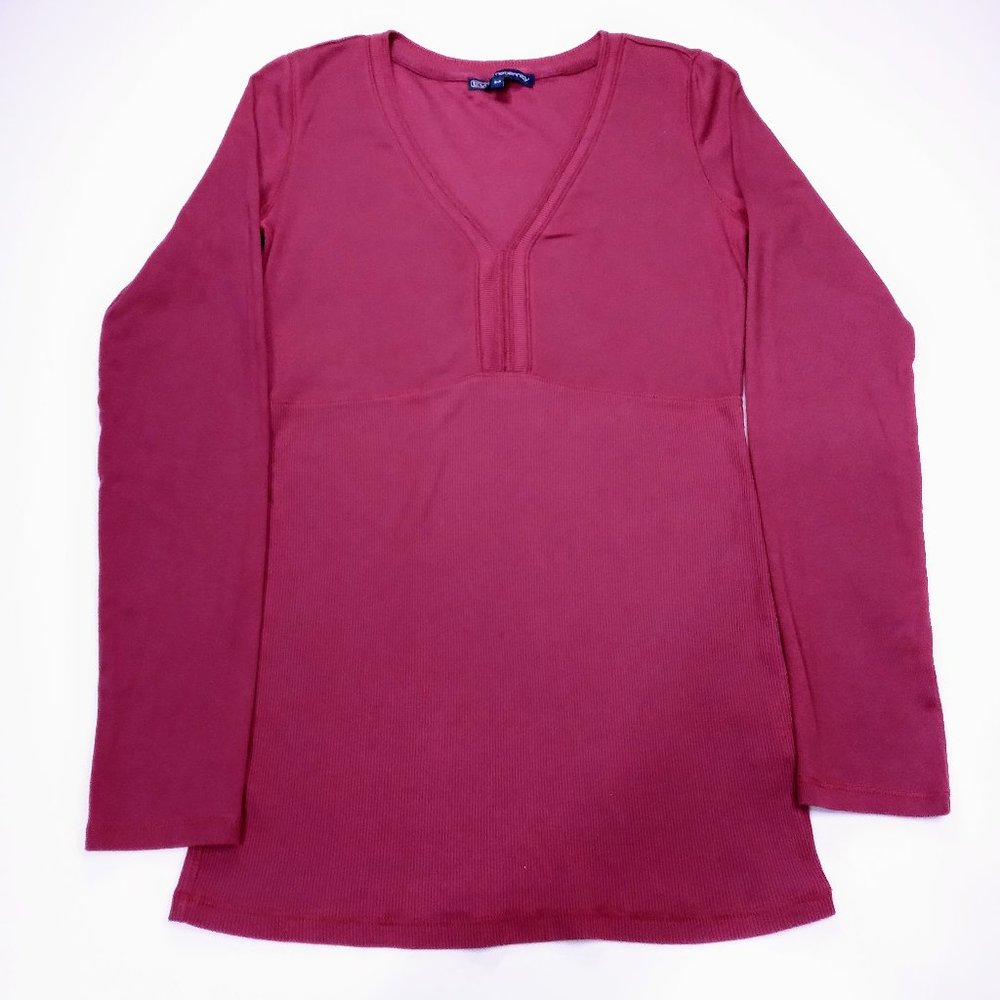 Thyme Maternity Long sleeve T-shirt in Dark pink US S/P
